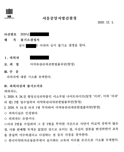 러쉬 구매투약 기소유에